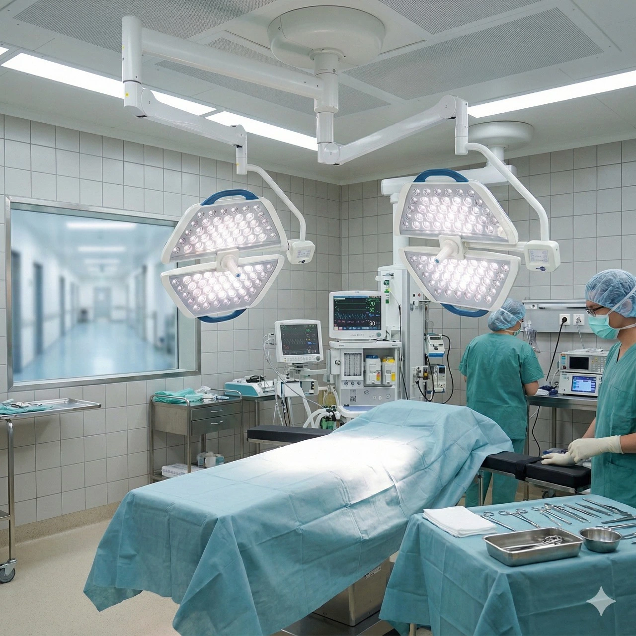 Área clínica equipada con soluciones médicas